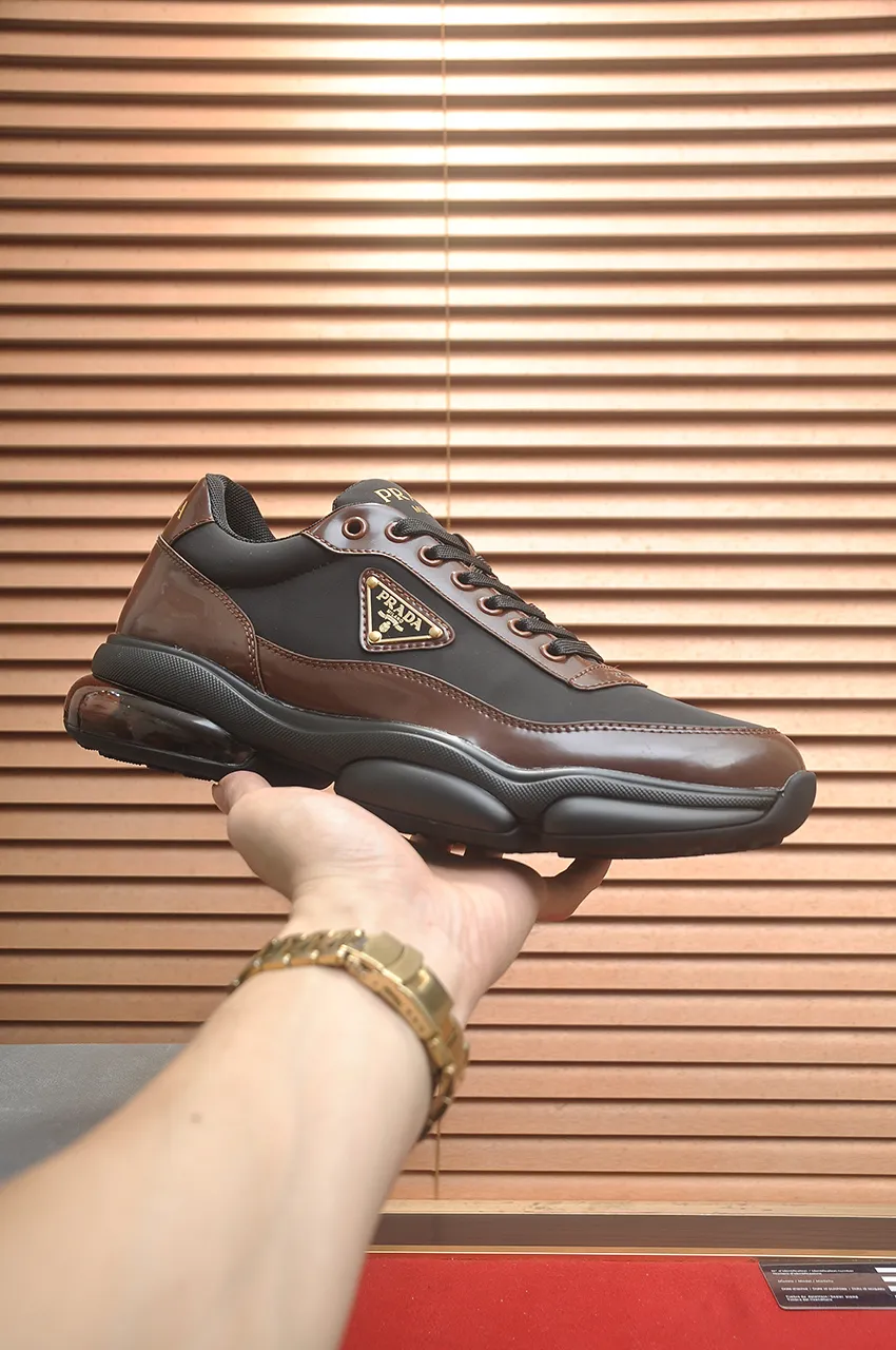 Men's shoes 💰700💶[PRADA] Men's shoes counter hot sale, official website synchronization, 👑Top version ✔️Original cowhide upper + cowhide lining, 1🆚1 replica, original original sole [black/blue/brown 3 colors] 🎯 Material: cowhide surface 🎯 Inner lining: cowhide 🎯 Sole: original molded outsole 🎯 size: Male 38-45 (45 is custom-made and cannot be returned or exchanged)